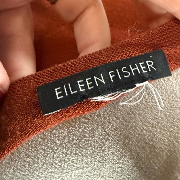 Eileen Fisher Terracotta Long Sleeve sweater - Picture 3 of 3